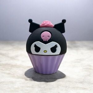 Cute Black and Purple Character Cupcake Chapstick